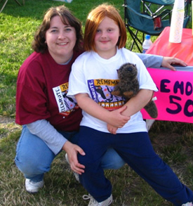 Kristy & Catie Lin at last year's Relay for Life at FHHS....