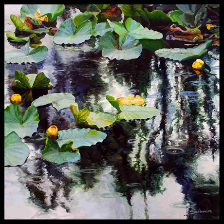 That's Tim Schumm's "Rain Shadow," acrylic on canvas  48 x 48
