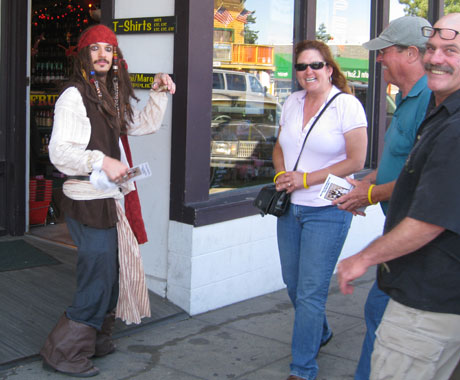 Pirates, on the streets of Friday Harbor...