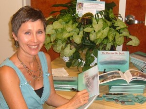 Donna Pritchard with her new book