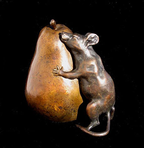Pear Hug, by sculptor Jocelyn Russell