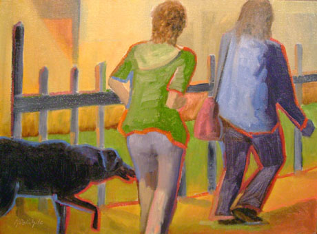 "Walking the Dog" by Matt Dollahite  - part of the Impressionist Show
