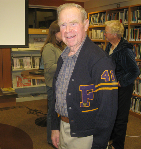 Al wearing the purple & gold from 1942....