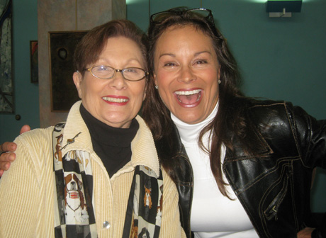 Lisa (right) with her mom, Mary
