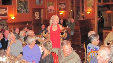 Lorie entertains the crowd at Duck Soup Inn