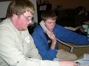 That FHHS seniors Theo & Tommy helping out with the calls - now they're in college, so the Schools Fooundation needs you!