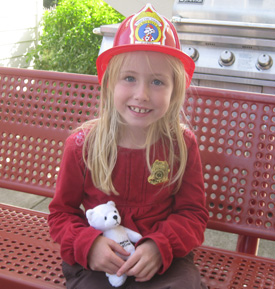 Presley Clark was one of several hundred kids who liked the Safety Fair.