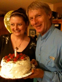 Jessica & Steve celebrate his birthday....