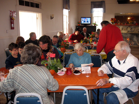 Over 300 folks dropped by the Community Dinner at the Grange last year....