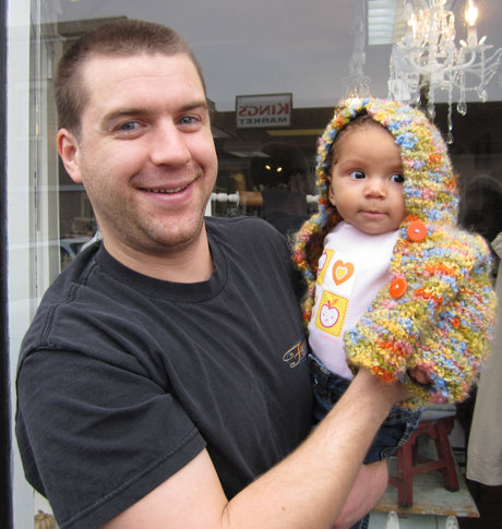 Sure was good to see how much little Kayla has grown, as proud papa Jamen took her for a walk last week....