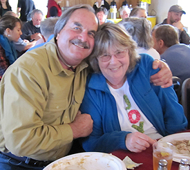County Council member Rich Petersen and his main squeeze Janice were thankful to be there....