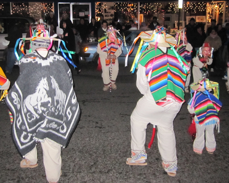 Another gift to the community...the Dance of the Elders as part of the celebration of Our Lady of Guadalupe, Friday night on Spring Street