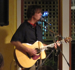 Daniel Finn plays to a packed house at The Naked Bean Saturday night....