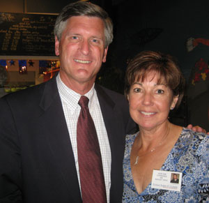 Election night last year: John & Carol at the Rocky Bay Cafe for the victory party....