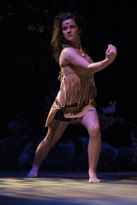Smooth & edgy, Tiger Lily (Lindsey Banry) and her tribe offered an amazing dance routine...photo by James Krall.