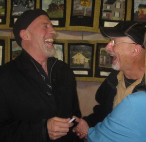 harry Steve Keys (right) checks in with Harry after Wednesday's show