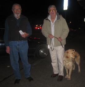 Jim & Emilio take to the streets with their friend Bob Beattie (left)...