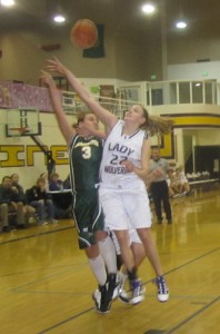 Tight defense all night - senior Kayla Short was hard to shoot around...