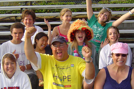 Folks were pretty fired up for Relay for Life 2009....