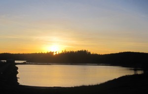 sanctuary Sunset over the santuary at Jackson's Beach last night...