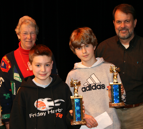 Dalton (left) and Joe were the top two winners - with contest organizers Carolyn & Mike pulling it all together.
