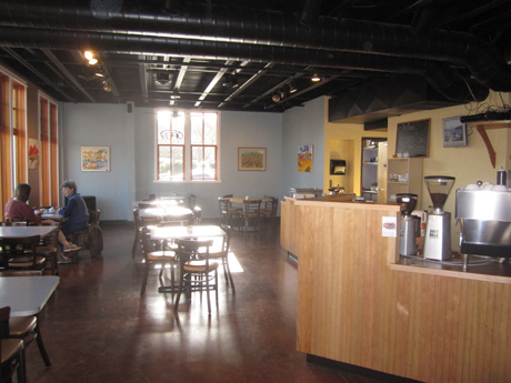 Have you been by to see the new Bean Coffeehouse? Check it out...that's the place the other day in the morning sun...the first reviews for the place have been good. Drop by & have a cup (and eat, too!)