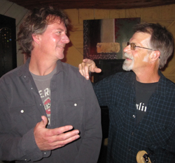 Bob Leytze and Mike Adams put on a good show at Pazzo Vivo Saturday, with great guitar work & tight harmonies. Watch for them next time they play (they're called The DuoTones!)