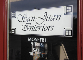 Drop in & visit the folks at San Juan Interiors...