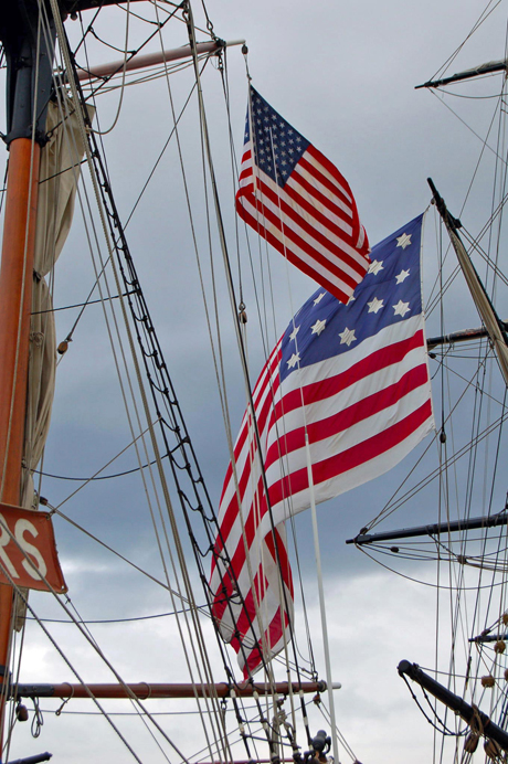 Weren't as many stars on those eighteenth-century flags....photo by Lauren Cohen