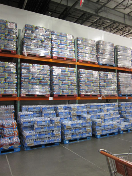 Three stories of bottled water at Costco (I took this photo in Burlington)...that's a lot of plastic for our little ol' landfill & transfer station....