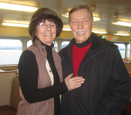 It was 6-7 years ago that longtime San Juan Island realtor Jim Cooper & his wife Nancy moved to Victoria, after living here 28 years....it was good to catch up with them on the international boat on Friday last week....