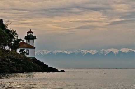 Lime Kiln Lighthouse viewed from the north - Jim Maya photo