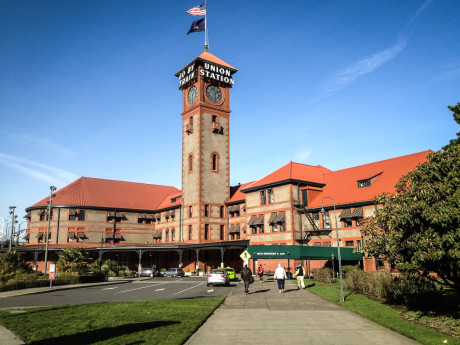 The train station in Portland