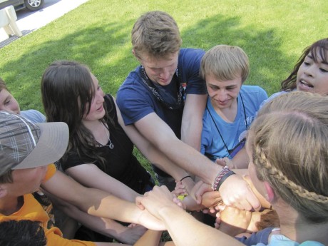 2012 OPALCO Youth Director Connar Smith participating in a team building exercise - Contributed photo