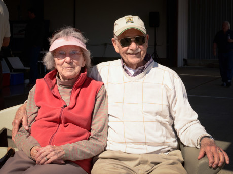 Betty and Don were on hand to talk about their experiences flying over the course of their 68 years of marriage, including moving up from a Cessna 182 to a Beechcraft B33 Debonair because Don wanted to go higher and faster. Having recently sold that, he says he now goes lower and slower. What a great couple!
