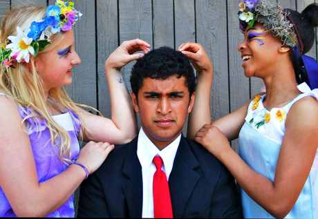 Fairies torment a politician in the upcoming production of Gilbert & Sullivan's Iolanthe