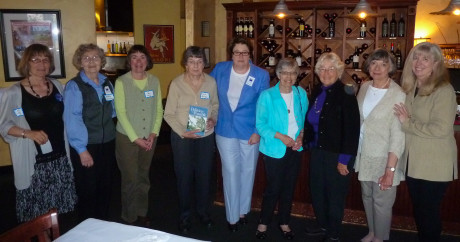 Newly elected board members attending the meeting and this year's "Person Who Makes a Difference" award: (L to R) Ann Jarrell, Beverly Zapalac, Clare Kelm, Louisa Nishitani this year's honoree, Diane Martindale, president elect, Leslie Viers, Audra Adelberger, secretary, Carol Baylis and Jill Johnson. Board members not in attendance: Vice president elect Susan Dehlendorf, treasurer Pat Curtin, Sarah Crosby.