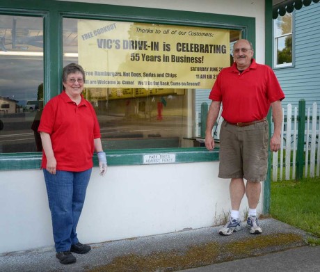Linda and Kevin invite you to the Vic's Drive In 55 Year Celebration