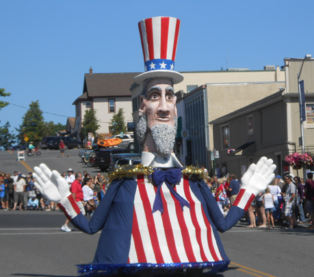 The American Legion's Uncle Sam made an impressive appearance again this year....