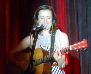 That's Caroline from the Good Lovelies, playing in Victoria last week....