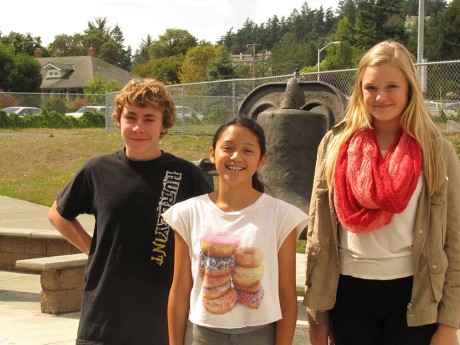 Left to right: Finn Cullen, Yasmin Sarah, Hayden Mayer (Madeline Schroeder not shown) - Click for larger view