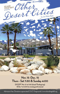 Other Desert Cities, the latest production from Island Stage Left - Click for larger poster