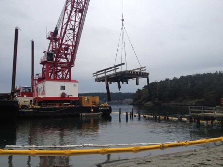 FRIENDS, DNR and the Tulalip Tribes Remove Toxic Creosote from Barlow Bay