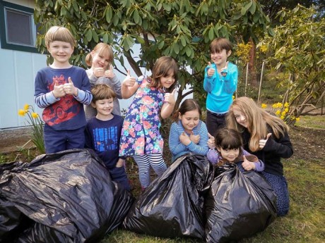 Stillpoint School Cleans Up - Contributed photo