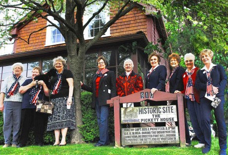 From Left: Joyce Amatiano, Mamie Forbes, Cathy Howze, Sharon Fishaut, Diana Rothert, Minnie Kynch, Virginia Blachley, Sue Rich, and Lizz Divers-Smith - Click to enlarge