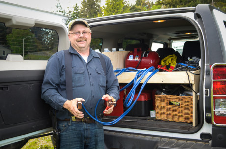 Dave Smith is prepared to help out with his new mobile maintenance service - Tim Dustrude photo