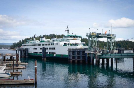 Ferry at dock in Friday Harbor - San Juan Update photo