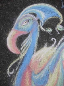 Chalk sidewalk art - Click to enlarge - Contributed photo