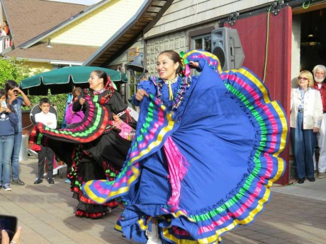 The Folklorico Ballet dancers entertain - Click to enlarge - Contributed photo
