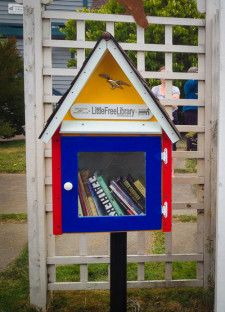 A Little Free Library at The Barking Bird - Click to enlarge - SJ Update photo